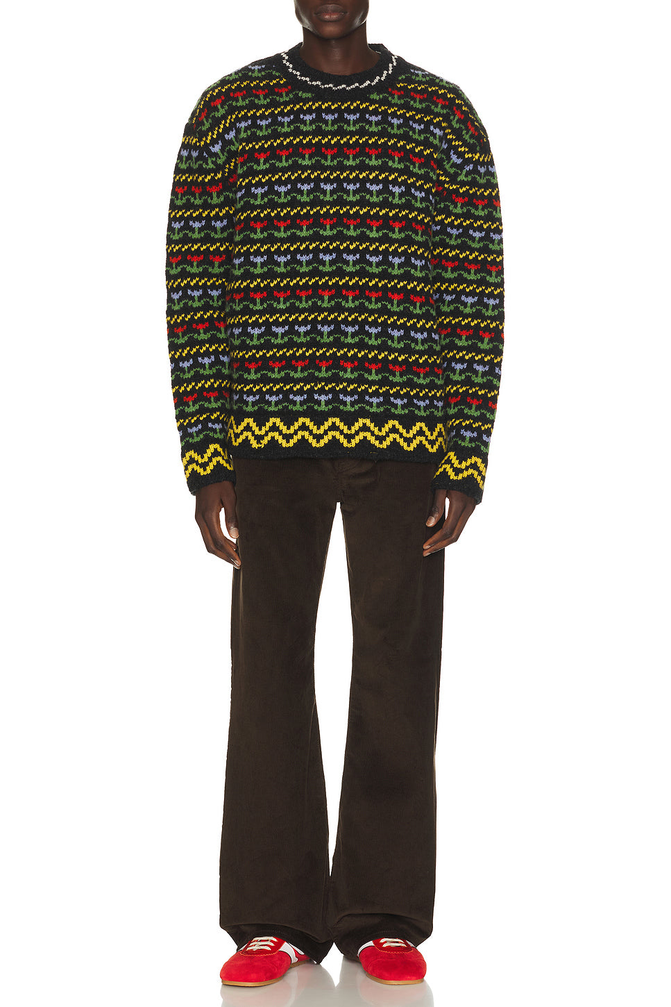 Zig Zag Crewneck Sweater