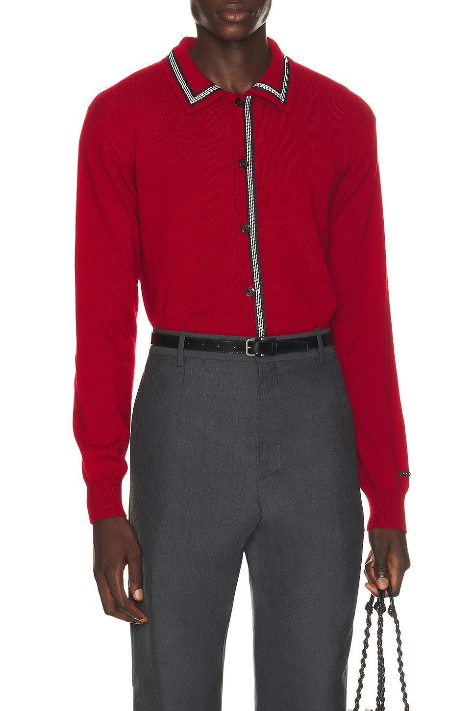 Cardigan With Polo Cardigan