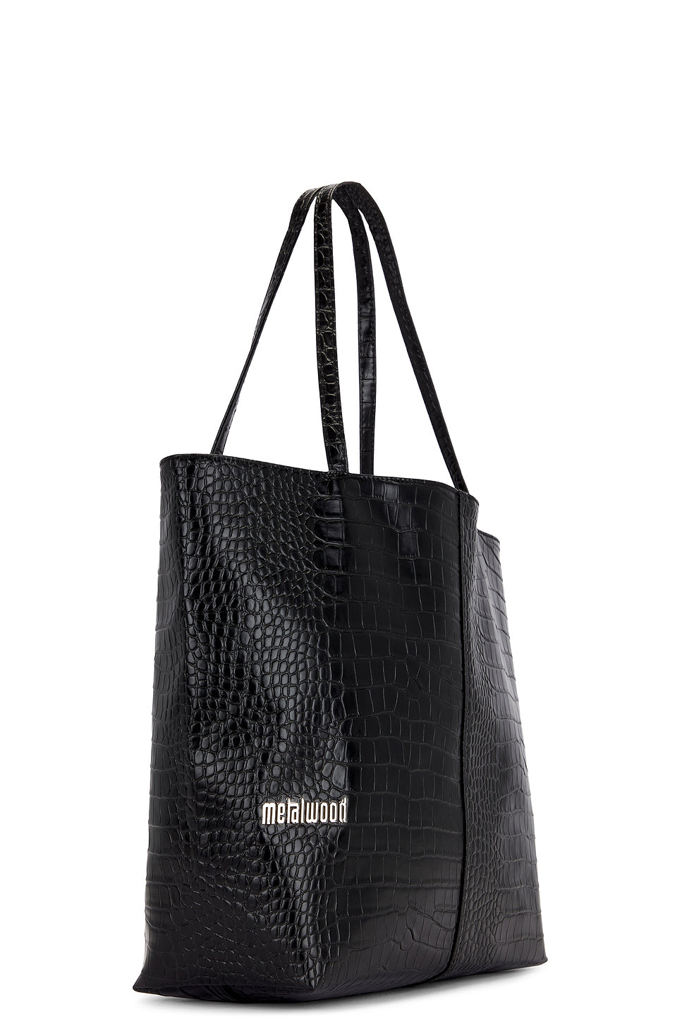 Metal Logo Stud Croc Tote