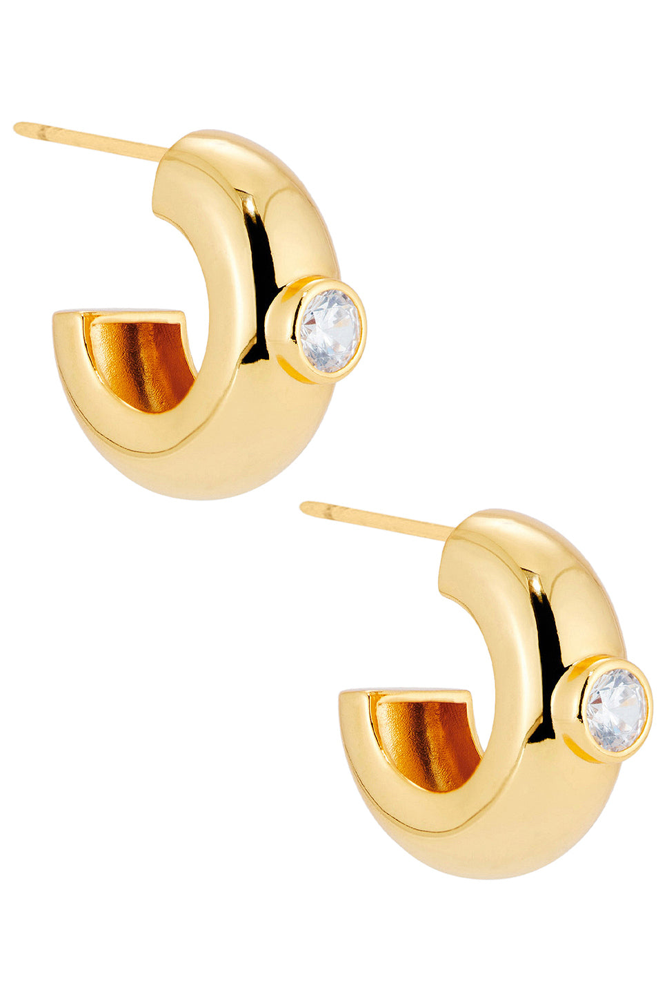 Large Cz Donut Earring