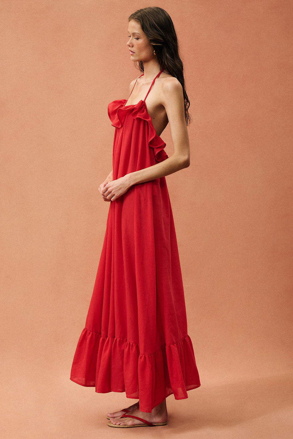 for FWRD The Ruffled Slip Dress in