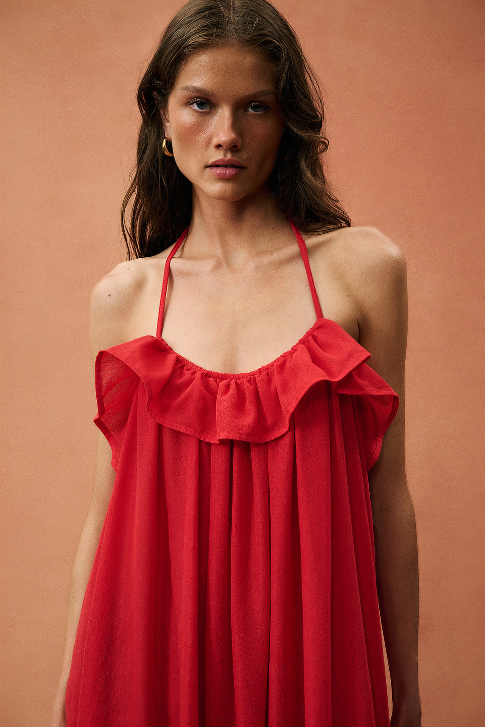 for FWRD The Ruffled Slip Dress in