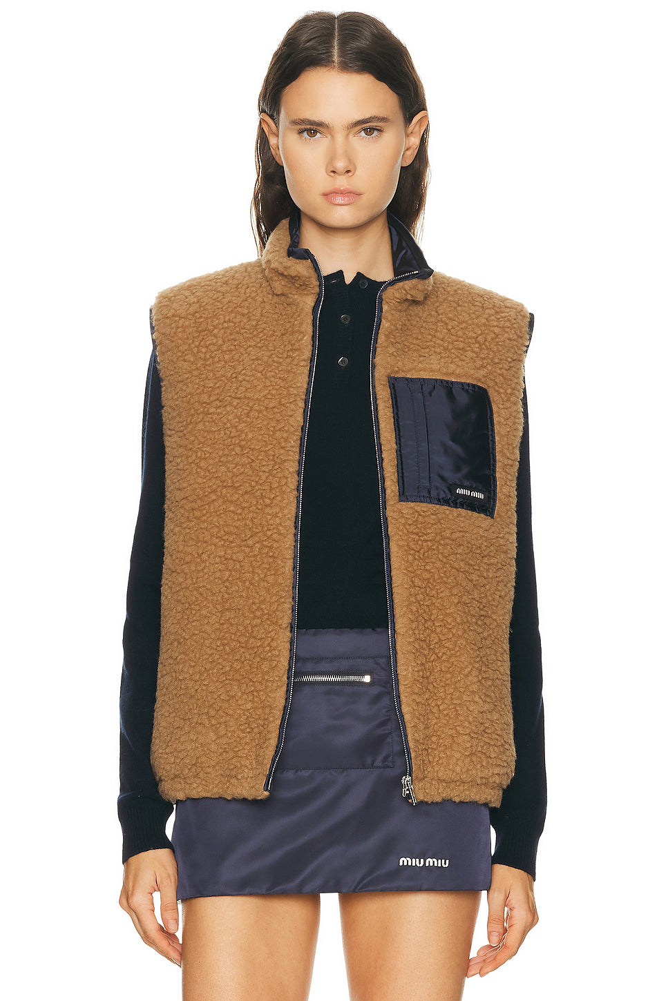 Teddy Ponge'nylon Piumino Vest