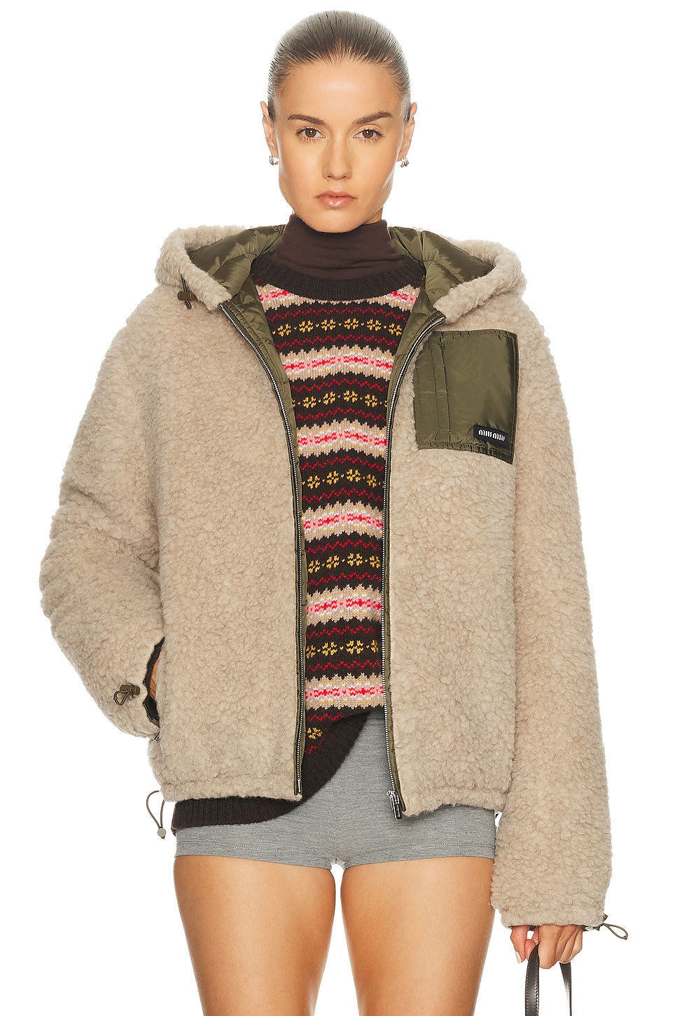 Teddy Ponge'nylon Piumino Jacket
