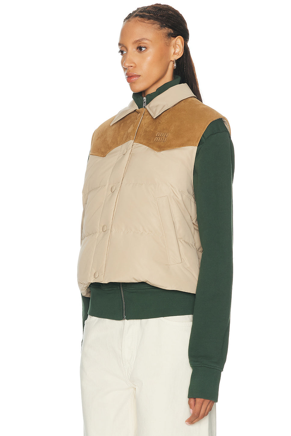 Tela Tec Piumino Pelle Vest