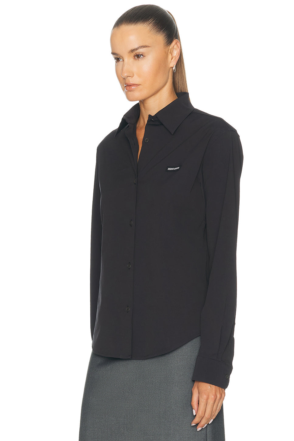 Popeline Stretch Washed Shirt