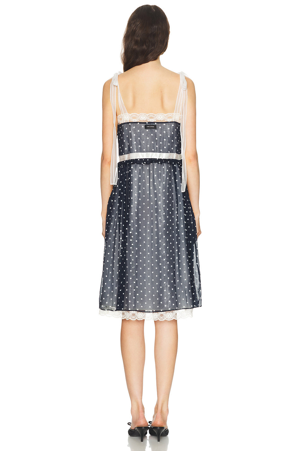 Ribbon Strap Chiffon Dress