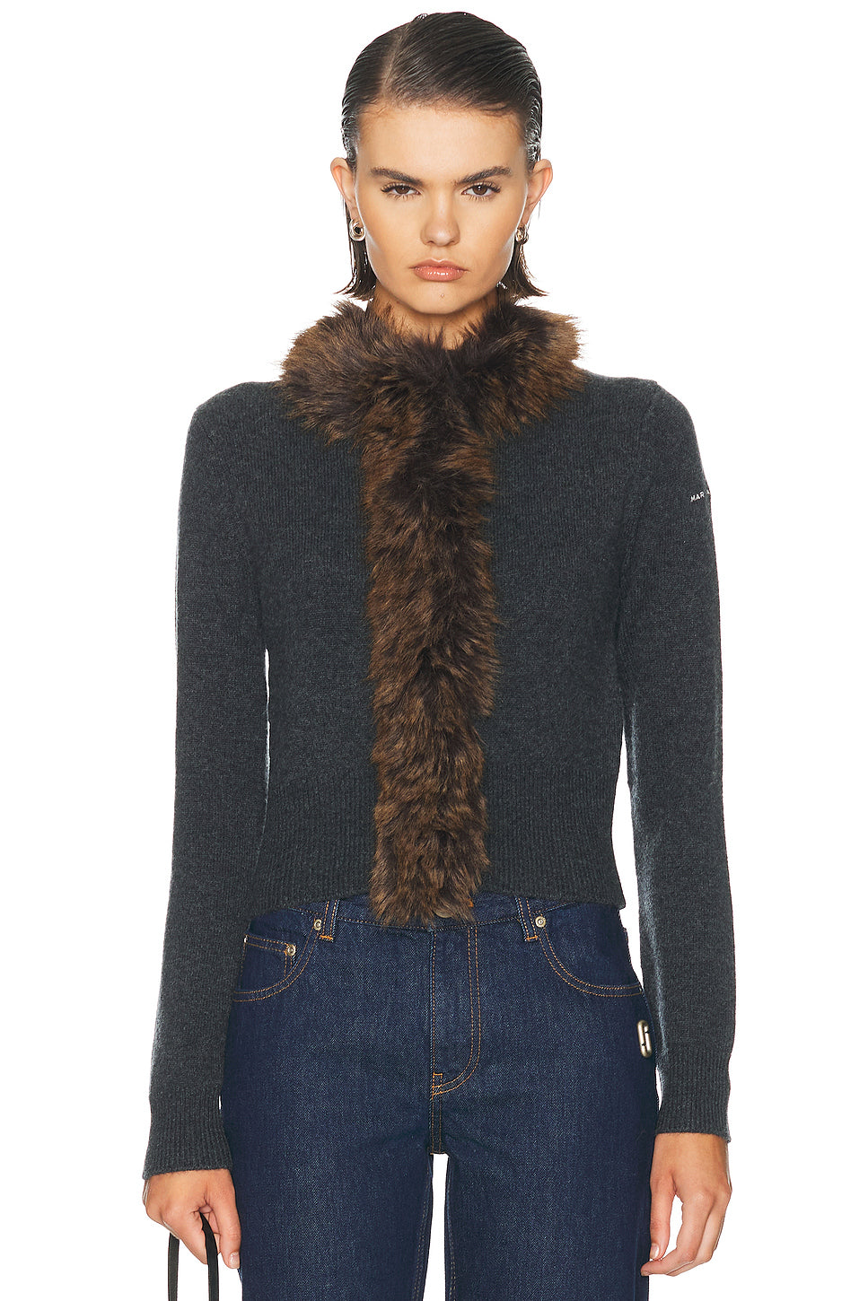 Faux Fur Lined Cardigan