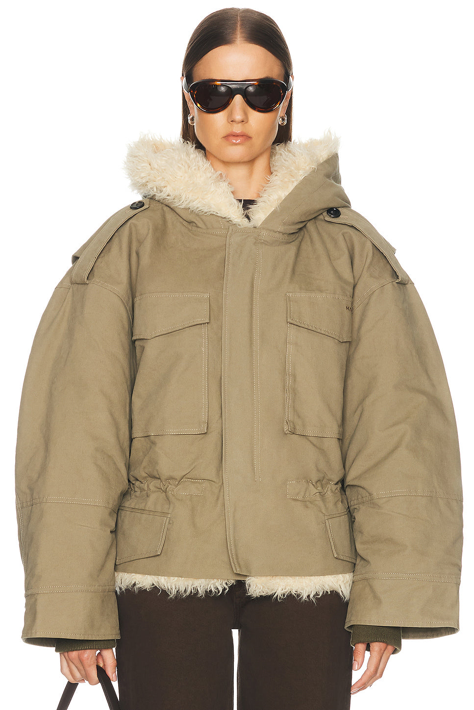 Cropped Cargo Parka