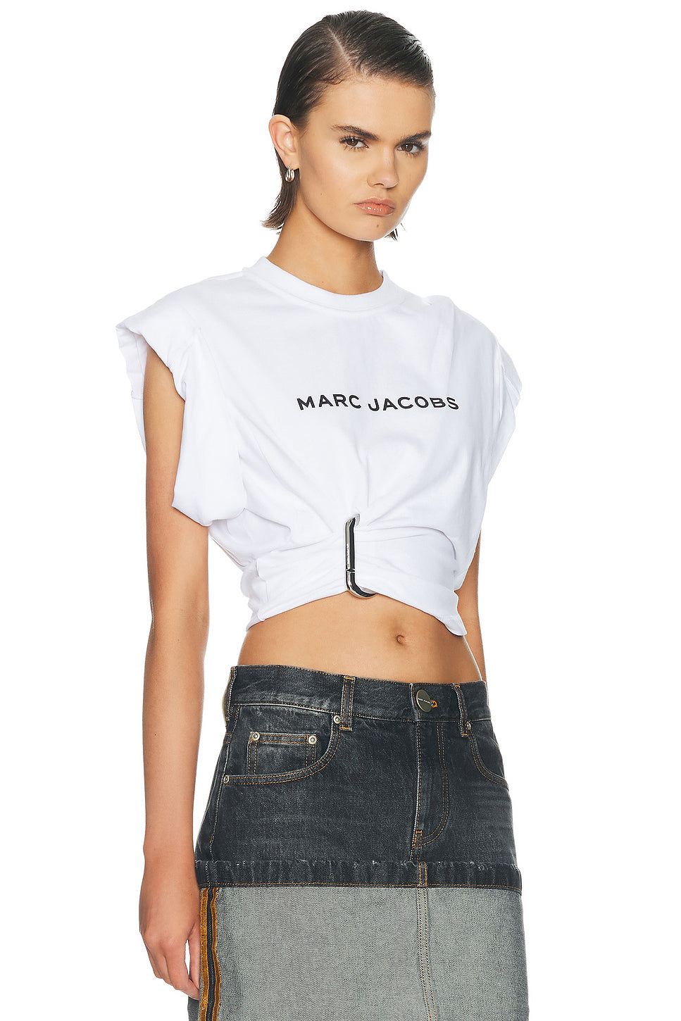 Pop J Marc Logo Drape Seam Tee