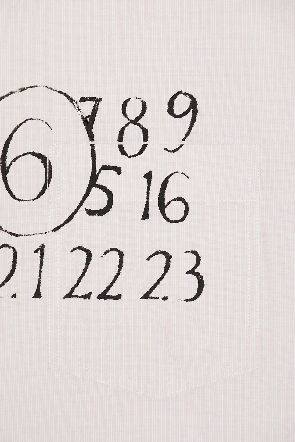 Button Down Numbers Shirt
