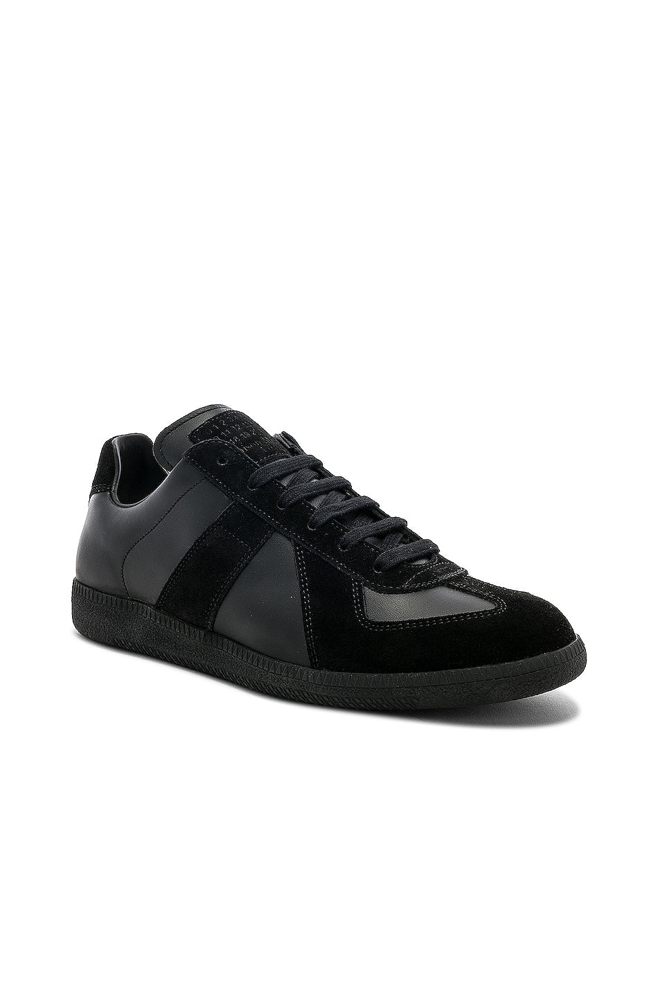 Soft Leather & Velour Replica Sneakers