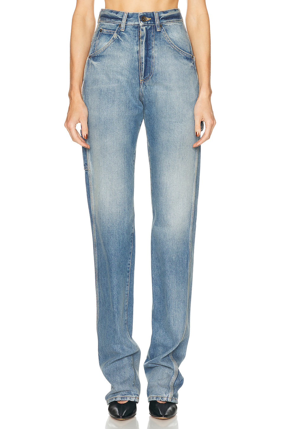 High Waist Straight Leg