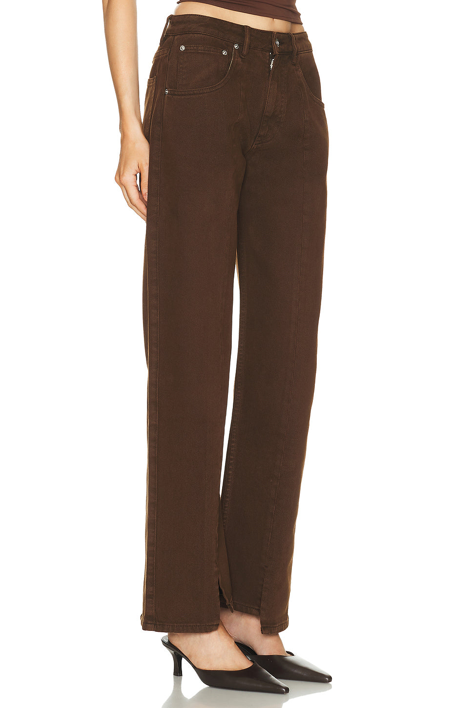 Split Hem Wide Leg