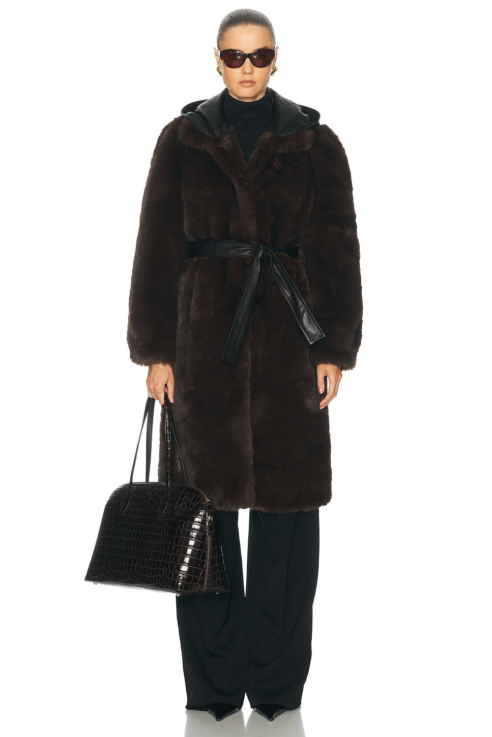 Penny Maxi Faux Fur Coat