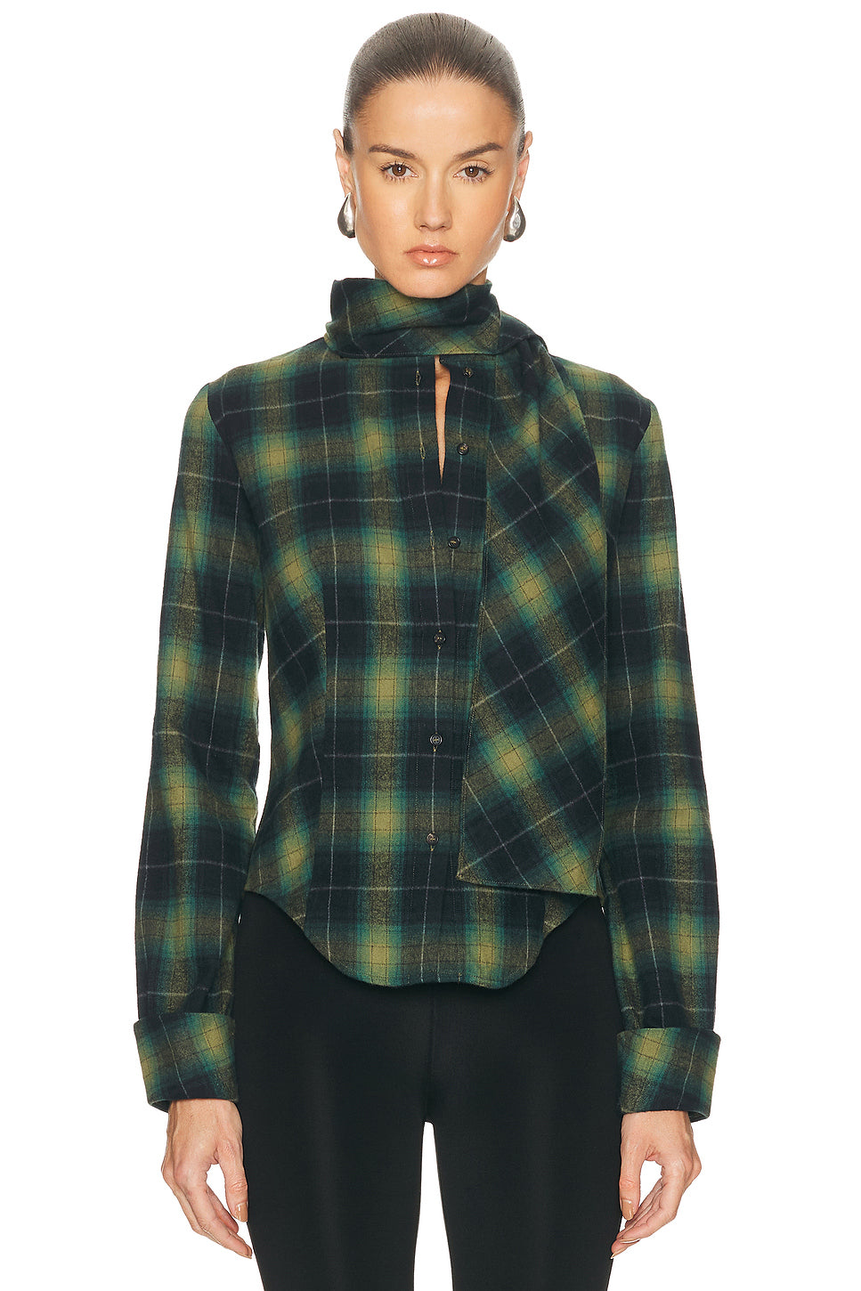 Iris Scarf Shirt