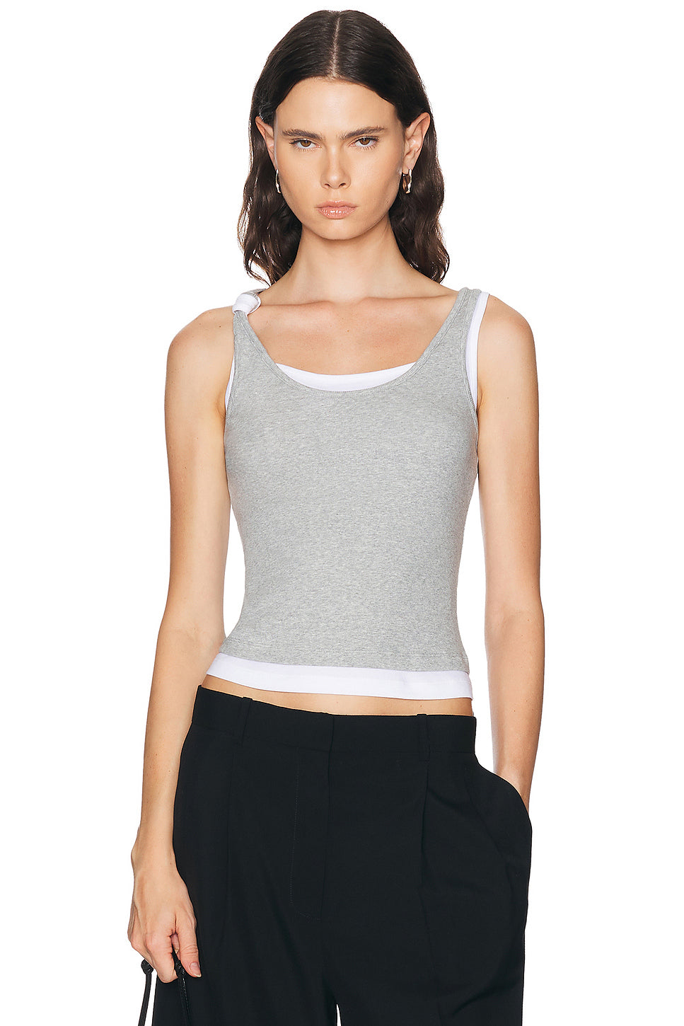 Double Layer Knotted Tank Top