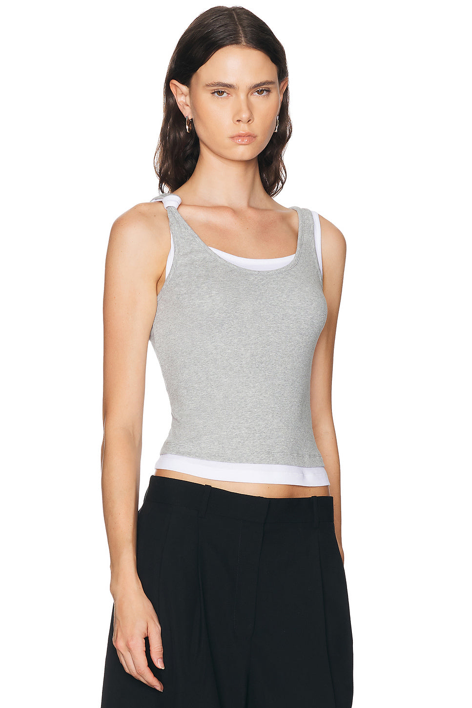 Double Layer Knotted Tank Top