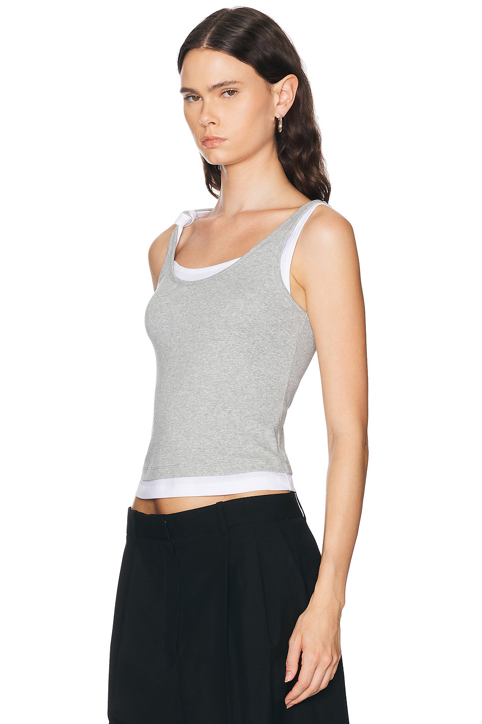 Double Layer Knotted Tank Top