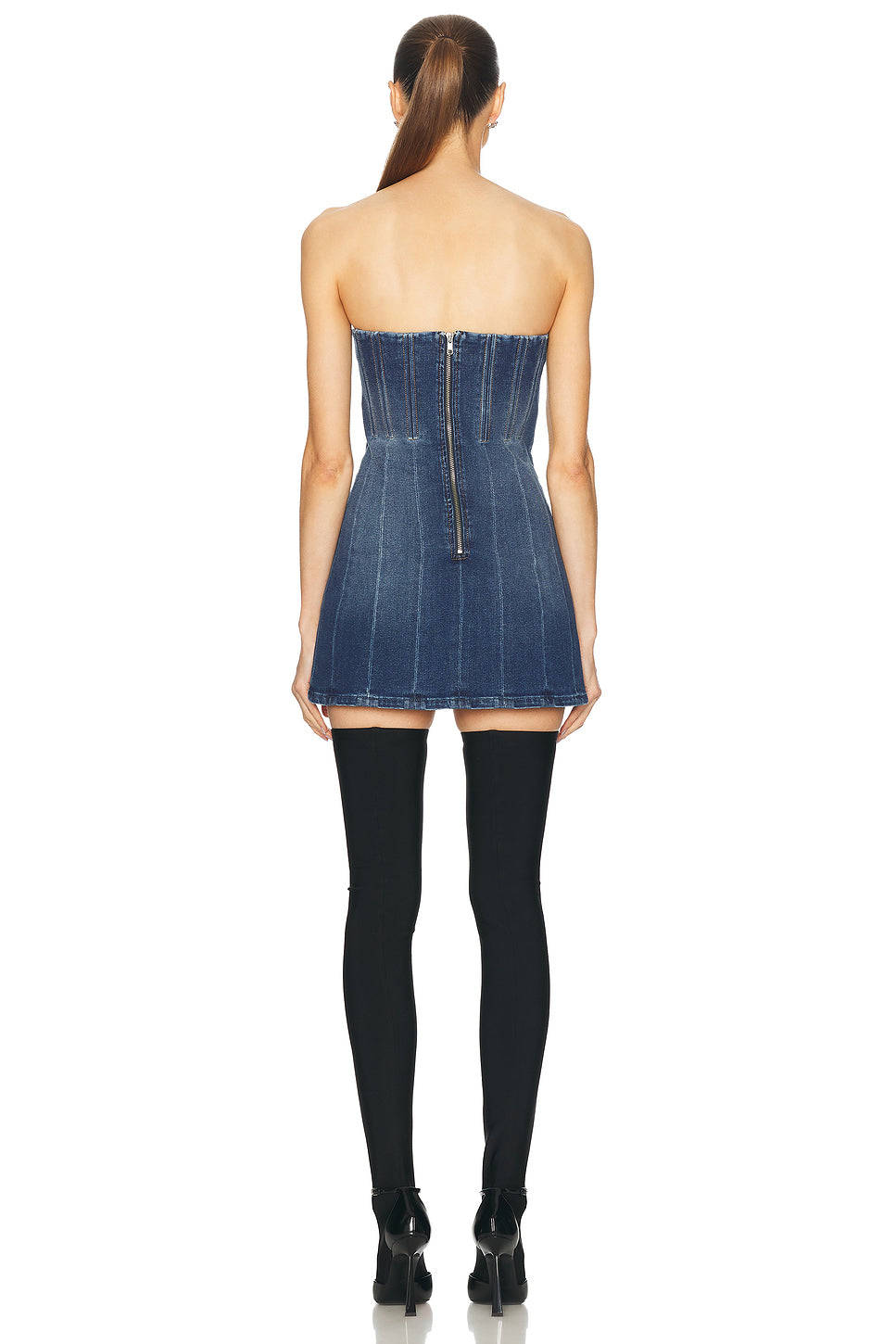 Bustier Denim Mini Dress