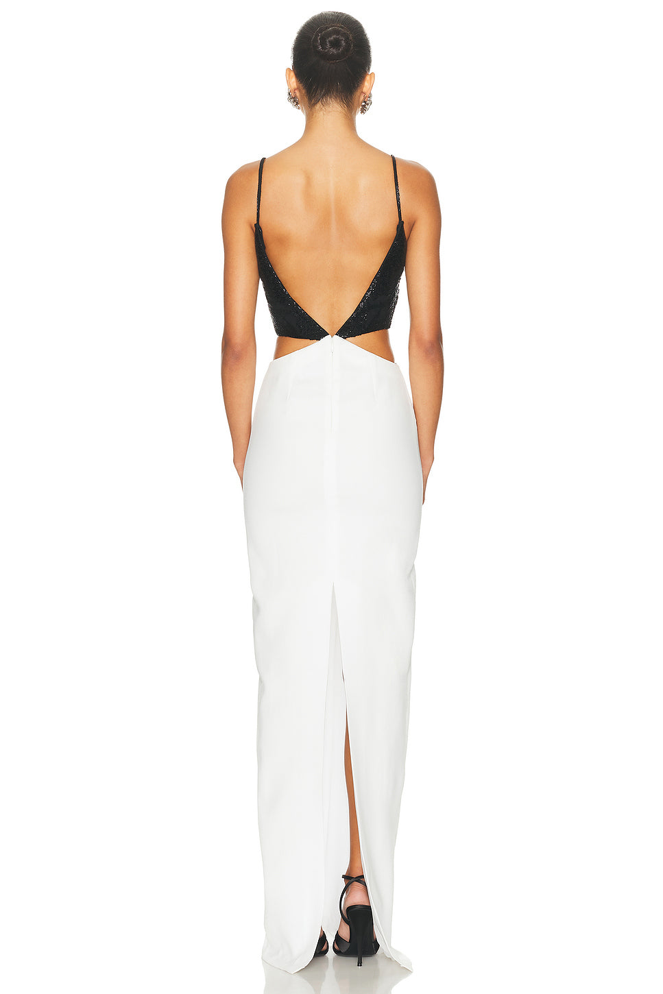 Cutout Embroidered Maxi Dress