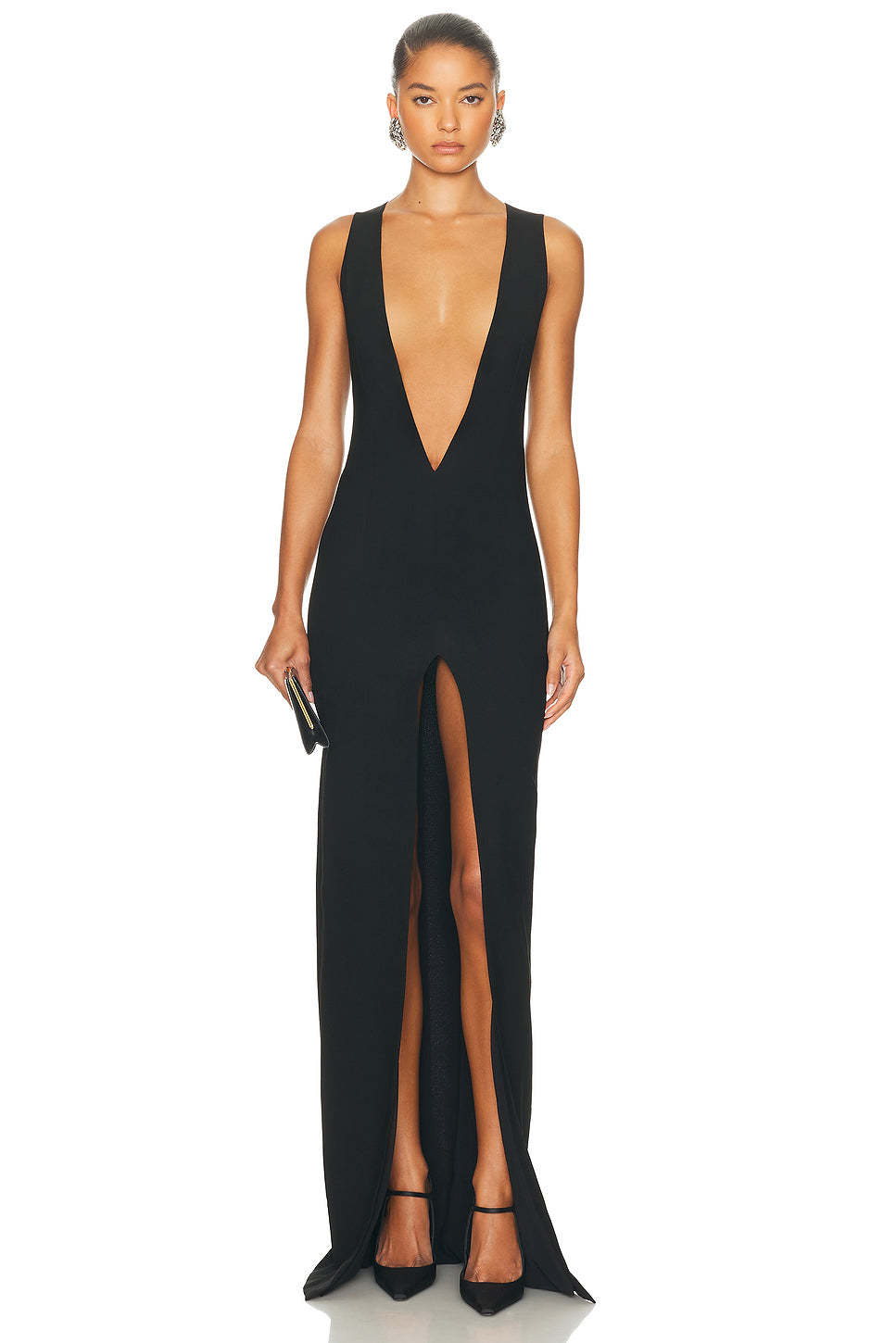 Plunge Neck Dress