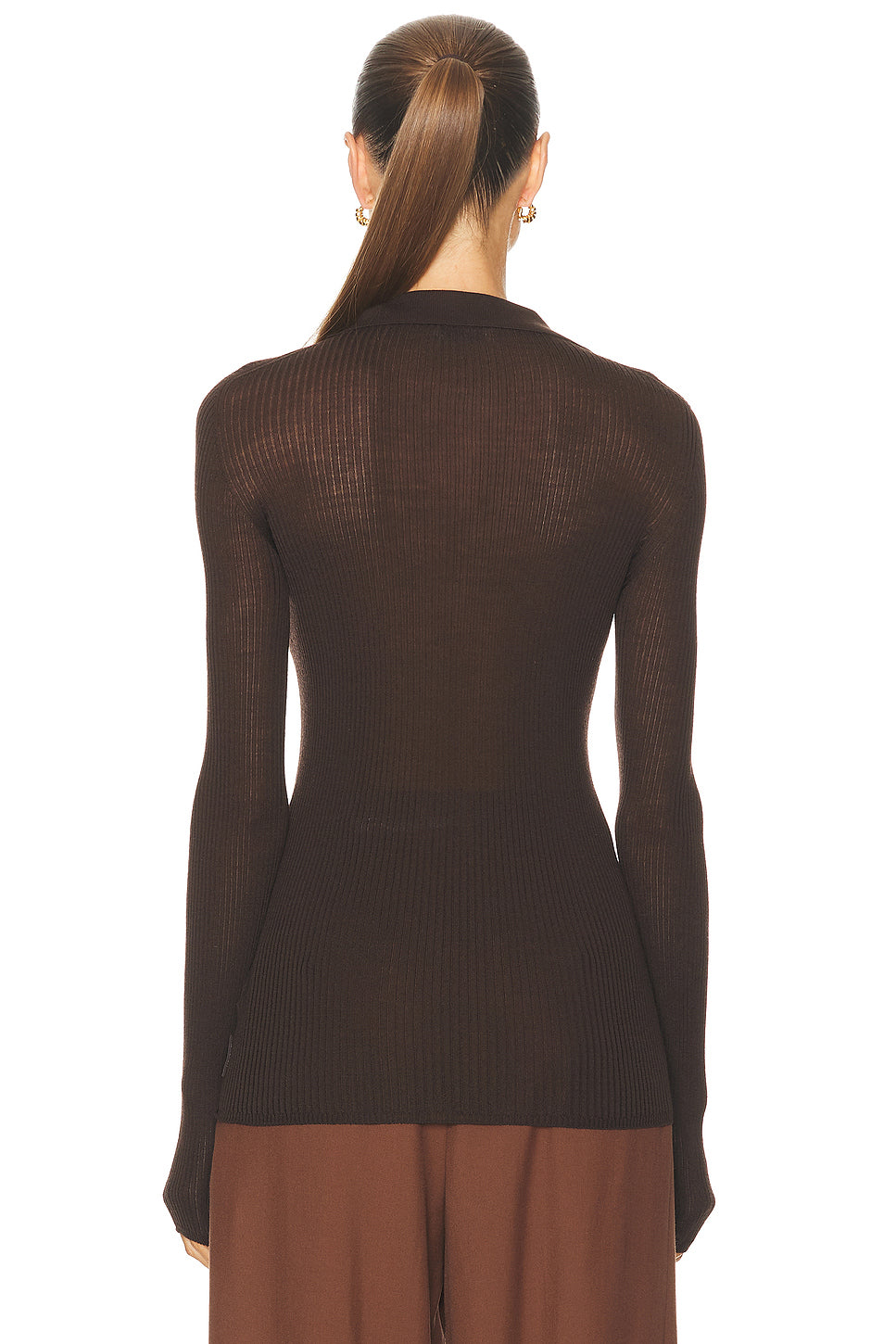 Long Sleeve Polo Top