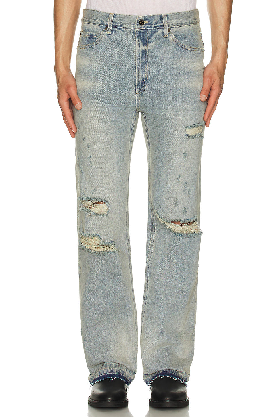 Distressed Denim Jeans