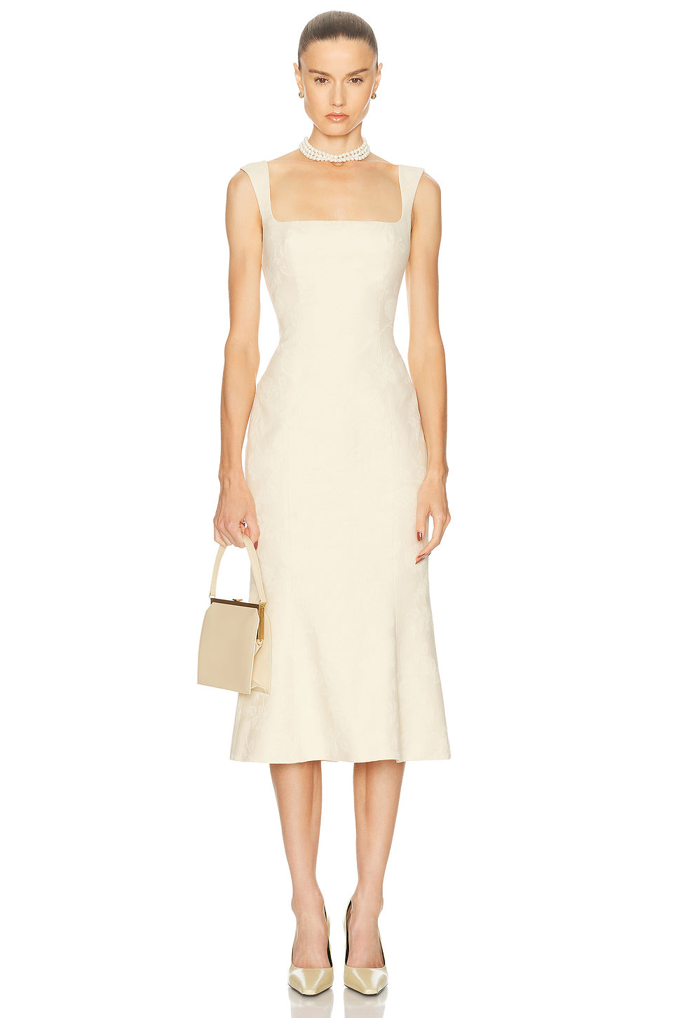 Ingenue Lady Length Dress in Butter