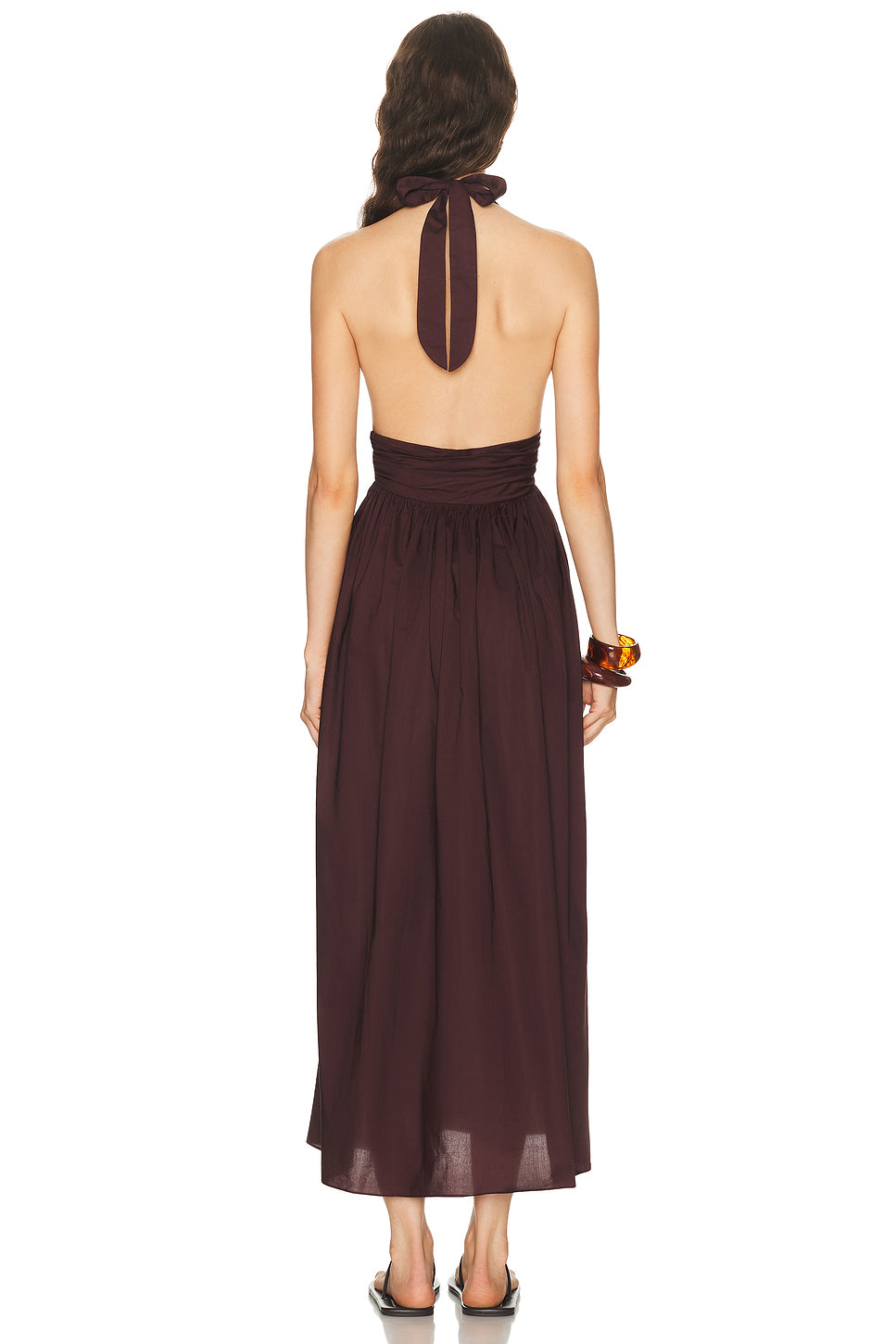Plunge Halter Dress