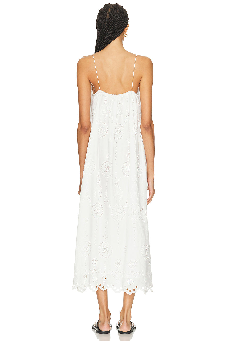 Broderie Cami Midi Dress