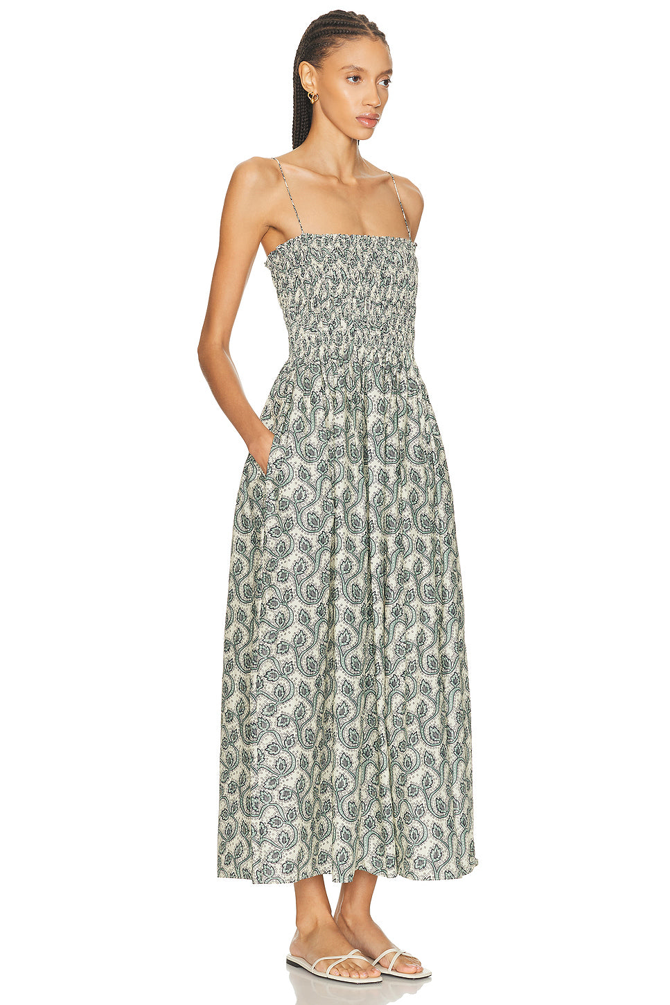 Shirred Bodice Dress