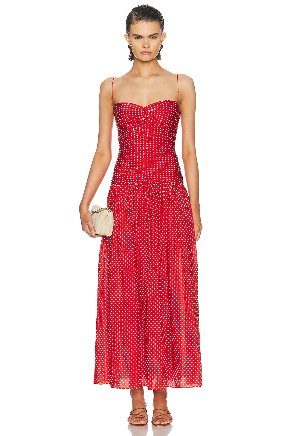 Gathered Drop Waist Dress