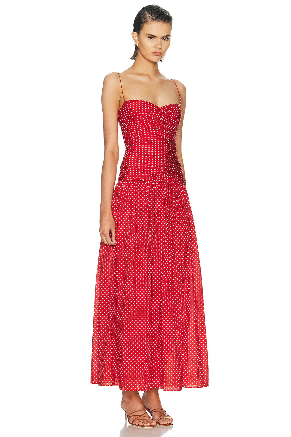 Gathered Drop Waist Dress