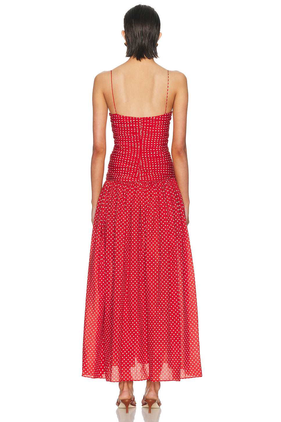 Gathered Drop Waist Dress