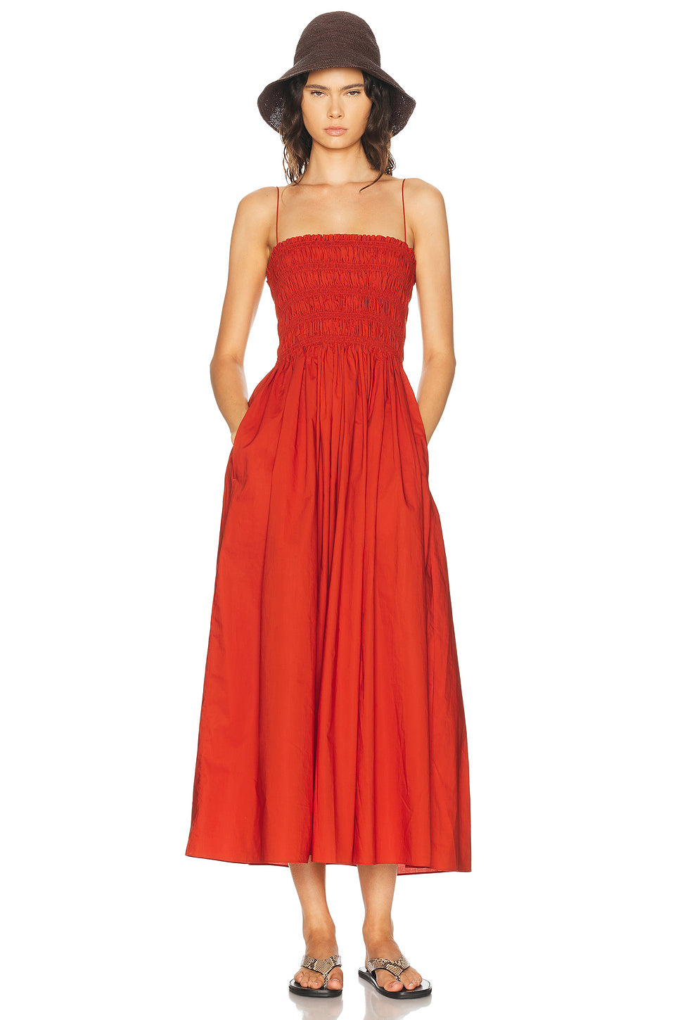 Shirred Bodice Dress