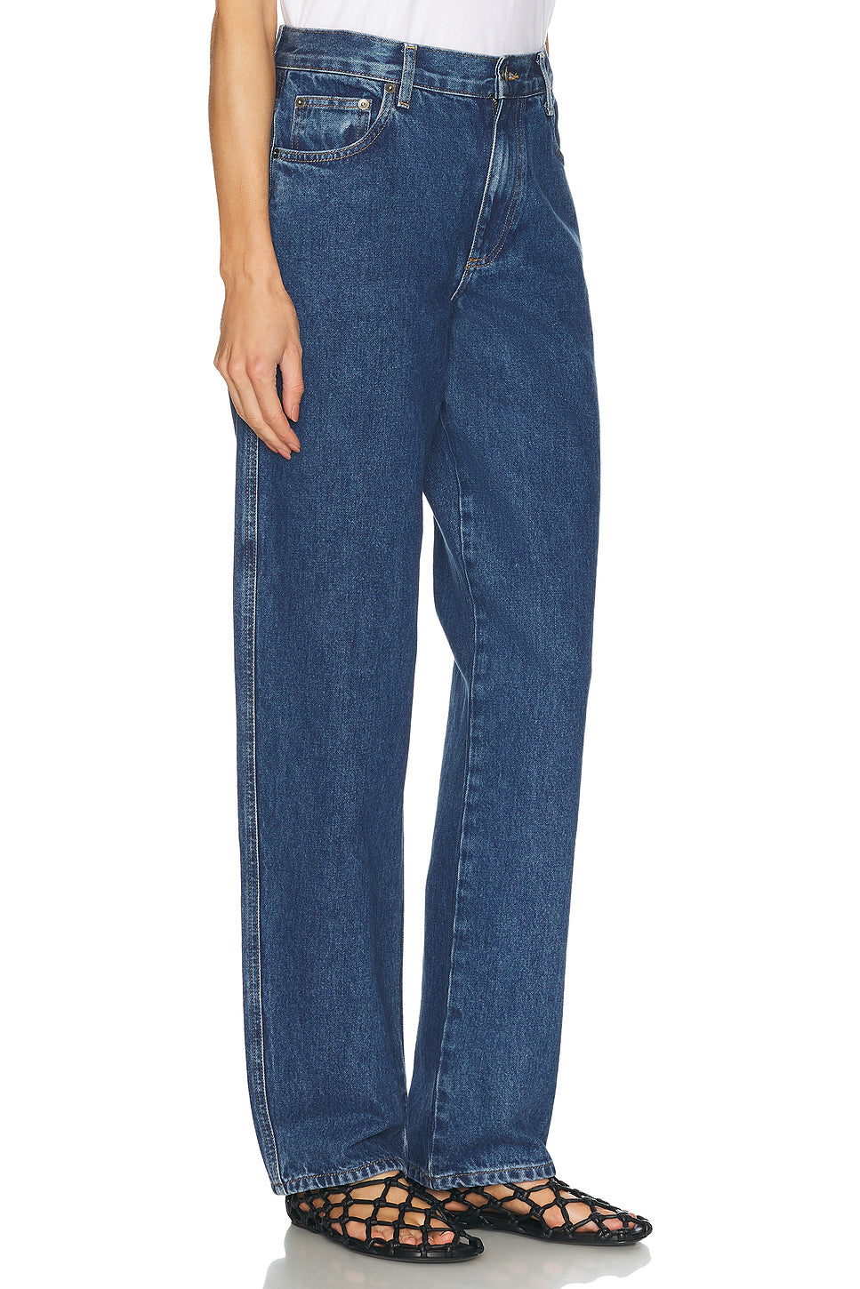 Relaxed Wide Leg Jeans