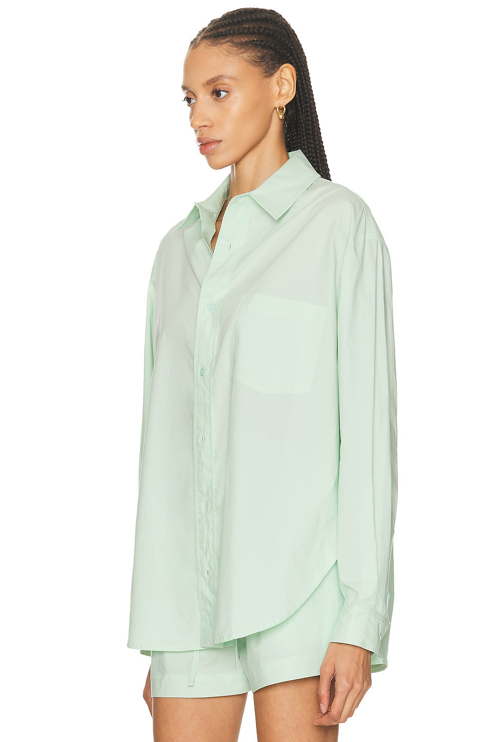 Relaxed Button Down Top