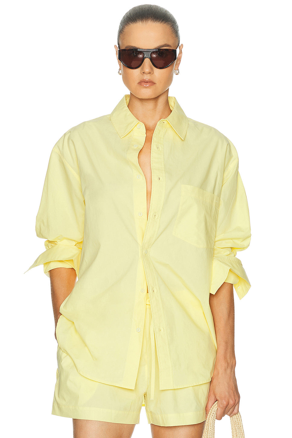 Relaxed Button Down Top