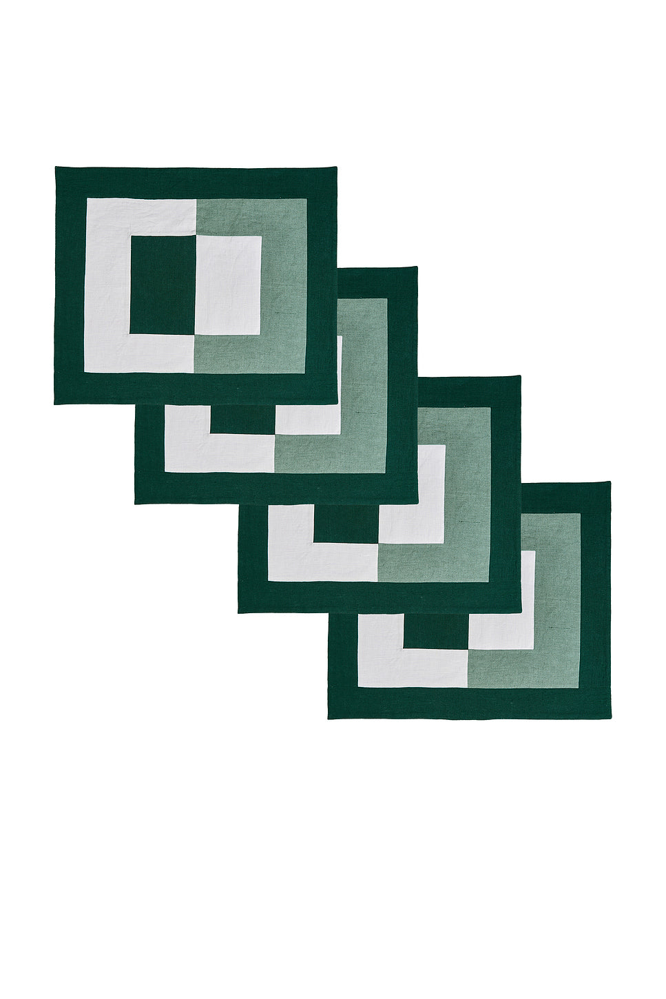 Linen Embroidered Placemats Set Of 4