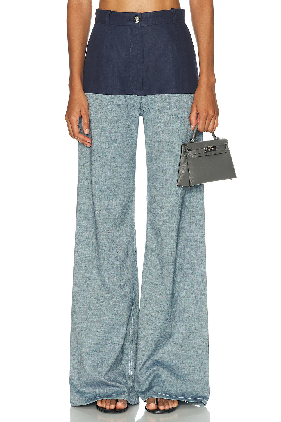 High Waist Combo Wide Leg