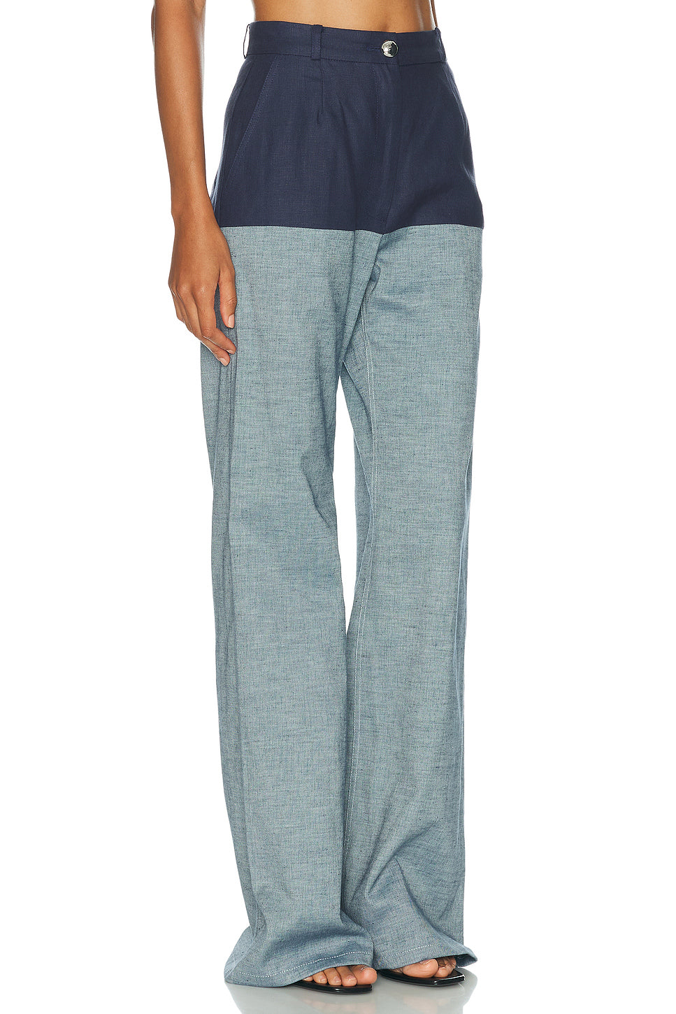 High Waist Combo Wide Leg