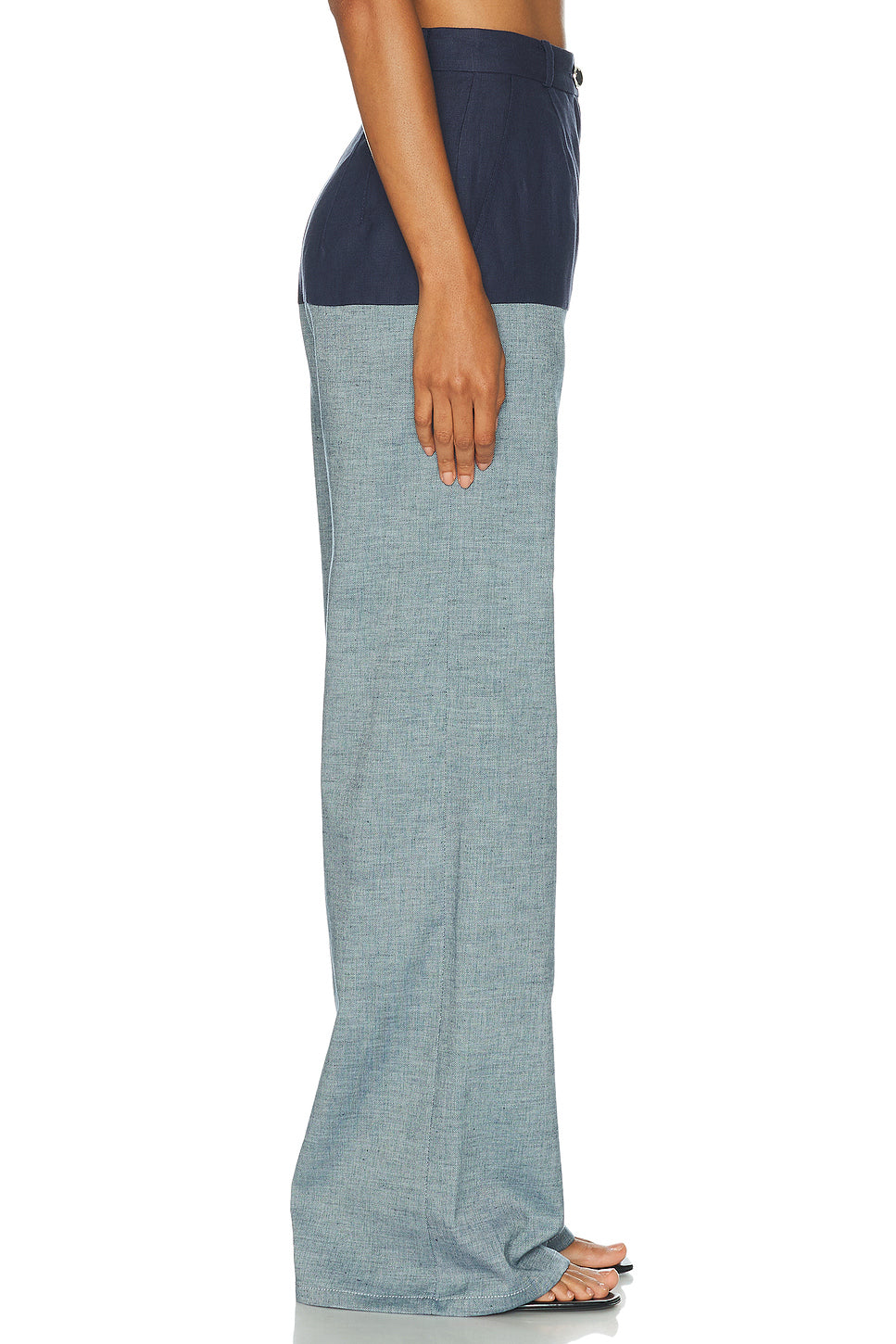 High Waist Combo Wide Leg