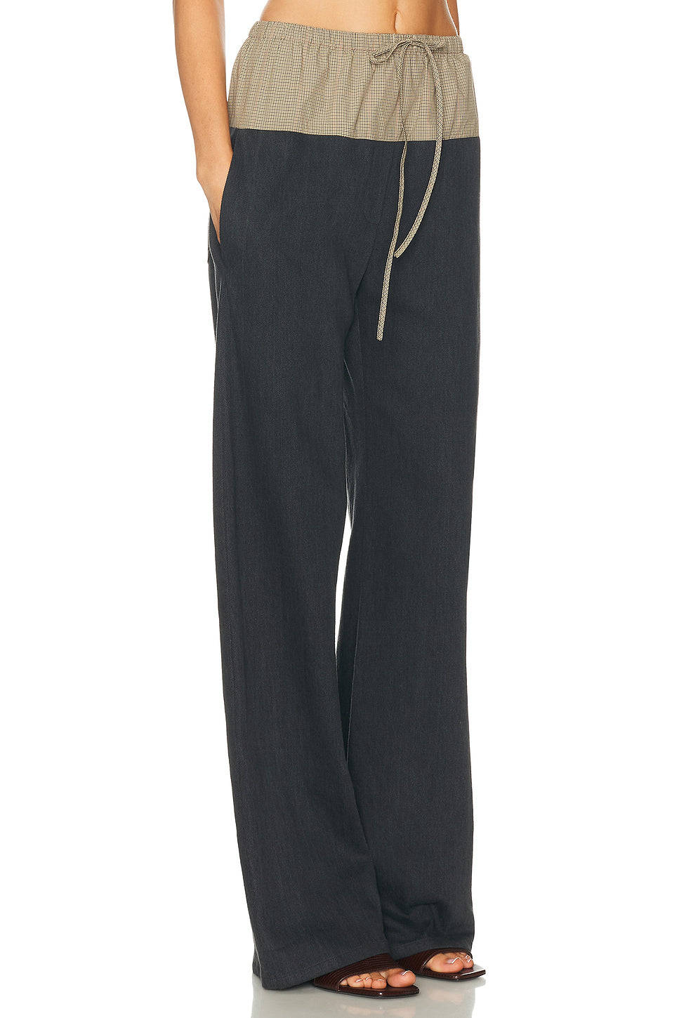 Drawstring Combo Pant