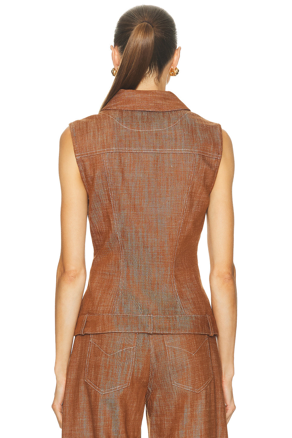 Collared Button Down Vest
