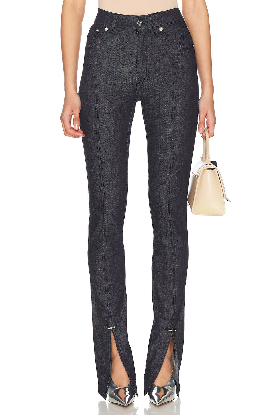 Split Hem Straight Leg