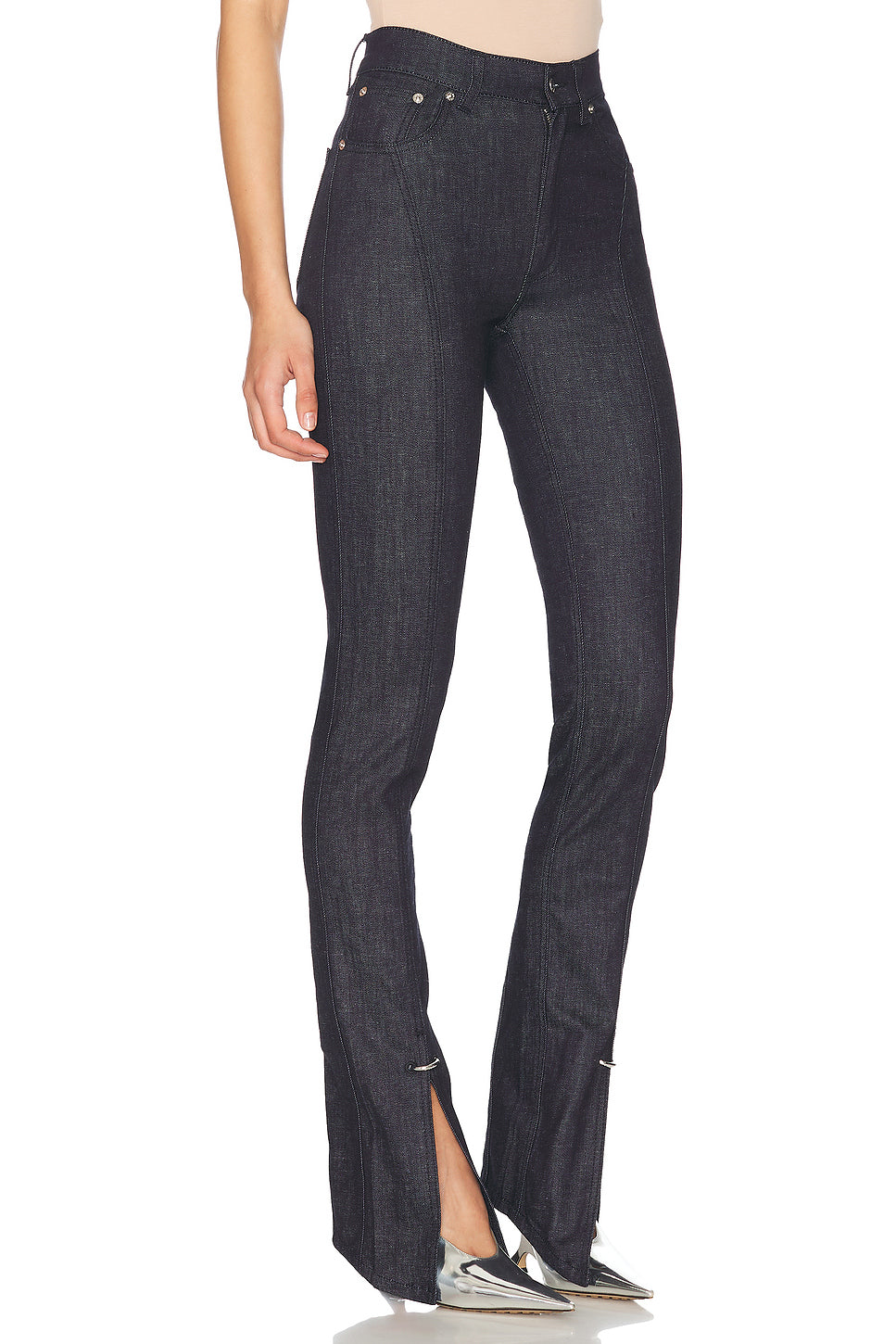 Split Hem Straight Leg