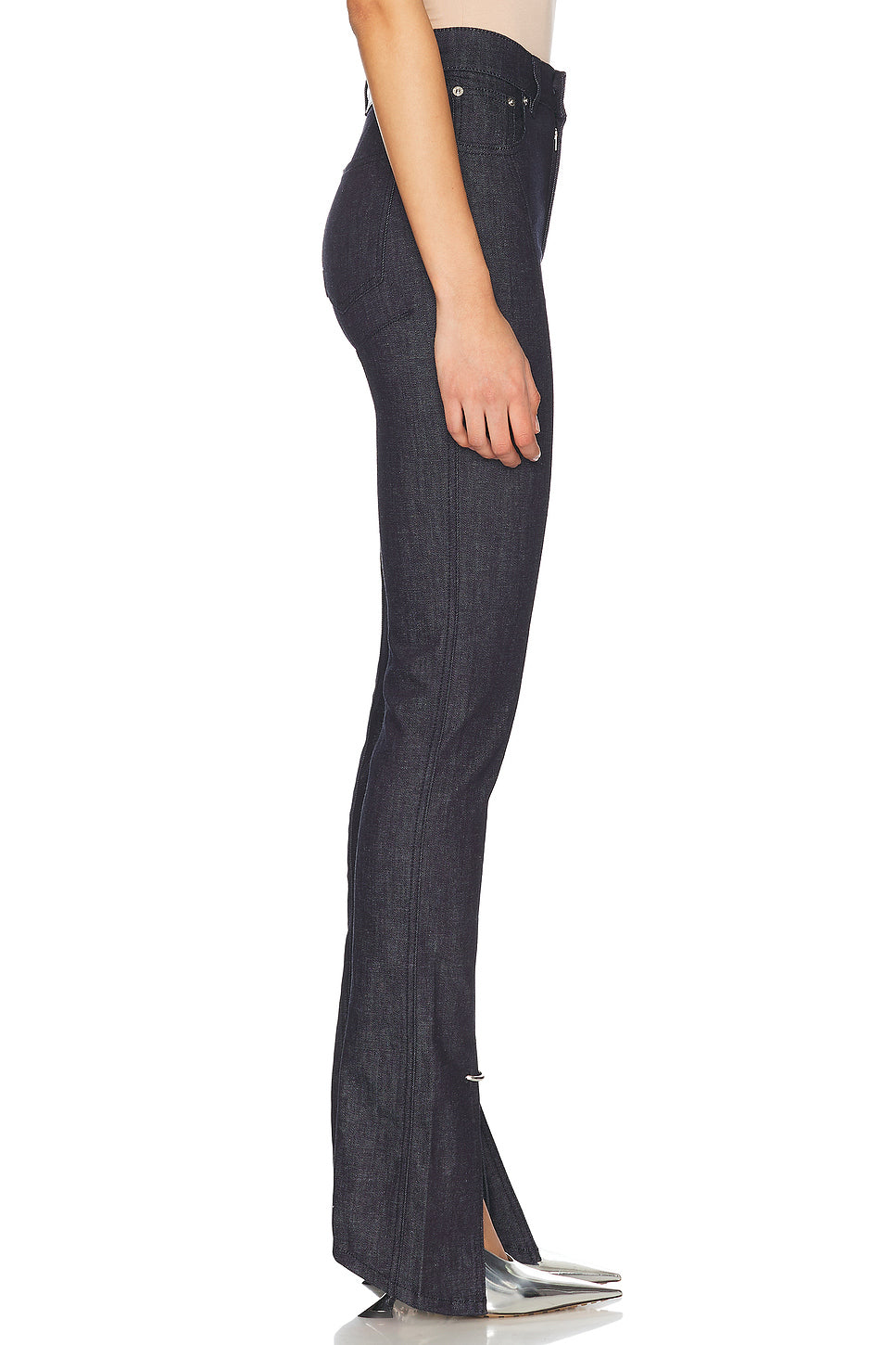 Split Hem Straight Leg