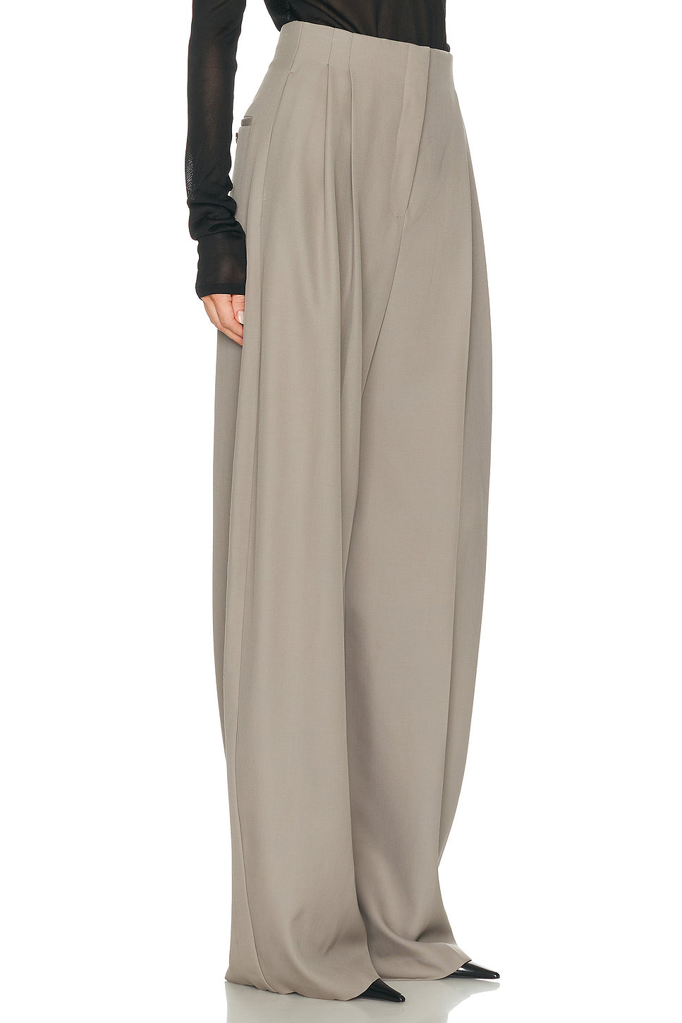 High Waist Wide Leg Trouser