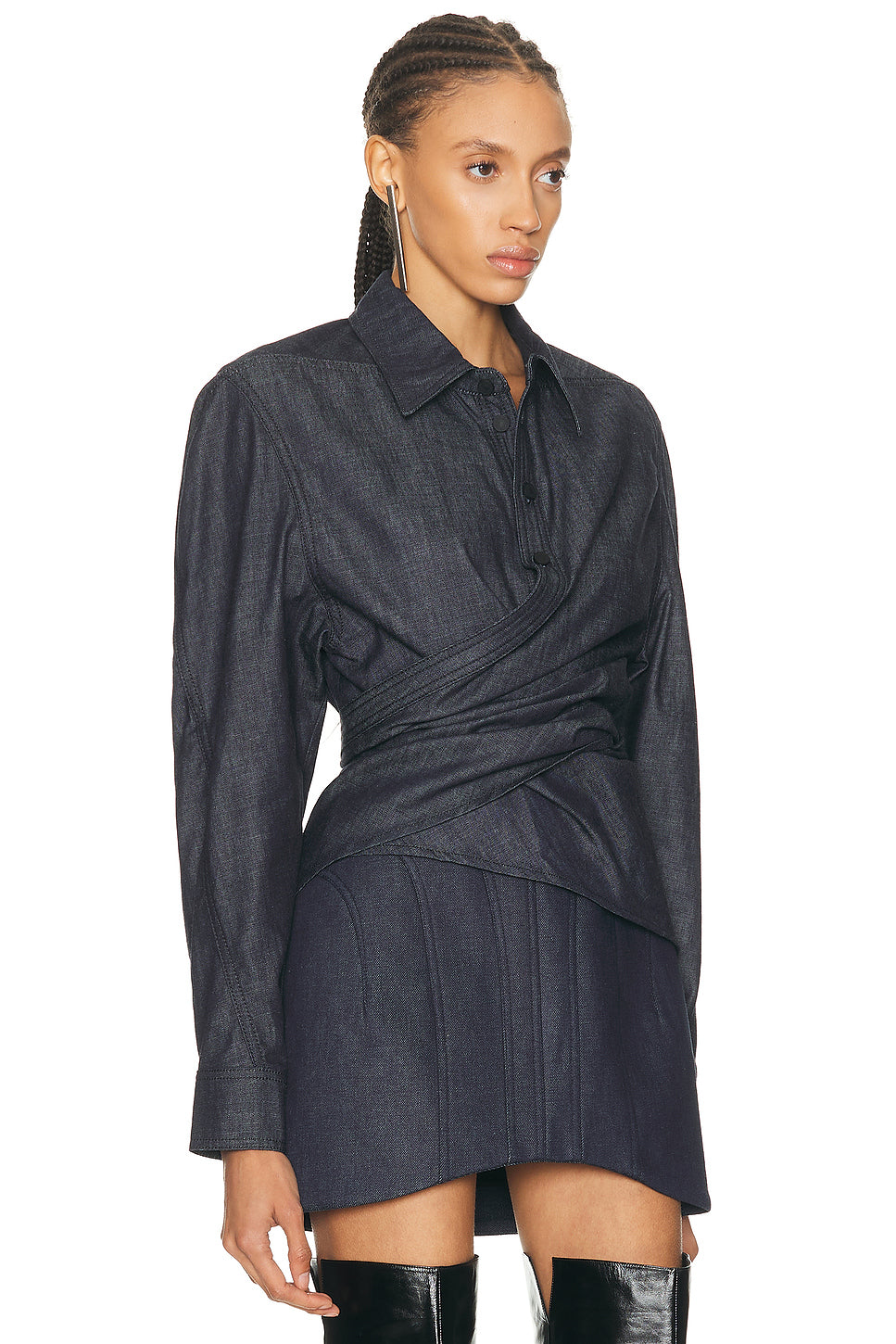 Long Sleeve Top in Undone Blue